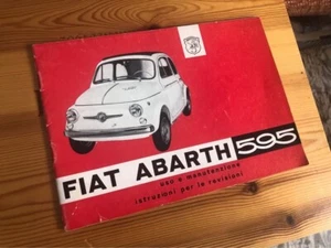 Libretto uso e manutenzione Fiat Abarth 595 D 1963 - Foto 1 di 4