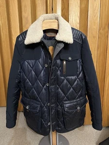 Handstich Steppjacke Herren Blau 56 XXL XL Primaloft Lammfell NP 849€ (dc117) - Bild 1 von 23