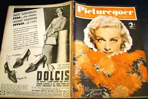 BRITISH INVASION! Madeleine Carroll cover Picturegoer (10/17/36) movie Dietrich - Picture 1 of 5