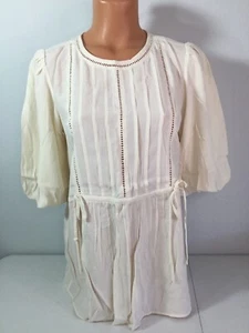 ANN TAYLOR Ivory Blouse. Size Small. Orig. $79.50. NEW. - Picture 1 of 5