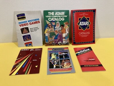 Vintage 1980’s Atari Parker Brothers Activision Imagic Video Game Catalogs LOT 6 - Image 1 of 4