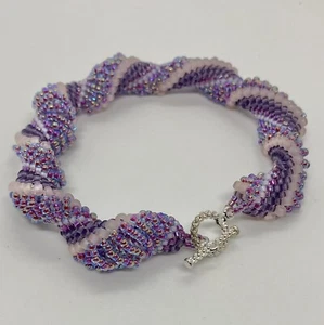 Beading Kit - Dutch Spiral Bracelet (Pink/Purple) - Picture 1 of 1