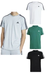 Adidas Essentials Single Jersey 3-Stripes T-Shirt MEN'S S-XL - Picture 1 of 17