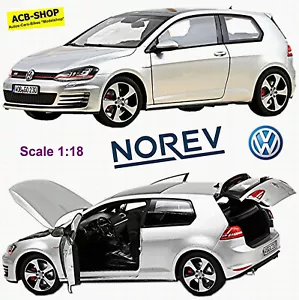 VW Golf VII Gti 3-türig Tipo Au 2012-21 Reflex Plata Metálico 1:18 Norev 188551 - Imagen 1 de 3