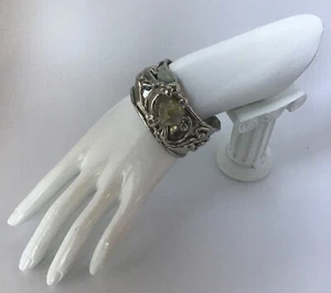 Carvalhu’s of Rio Brutalist Crystal Cuff Bracelet - Picture 1 of 8