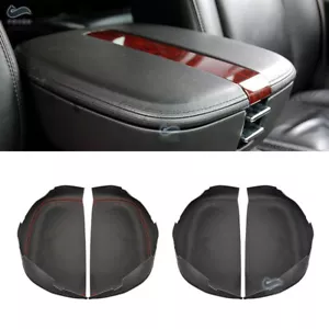 For Cadillac Escalade 2007-2011 Black Leather Center Console Armrest lid Cover - Picture 1 of 7