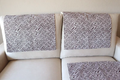 3 枕套,装饰枕头套,棕色白色枕头套,家居装饰 — 第 1/3 张图片