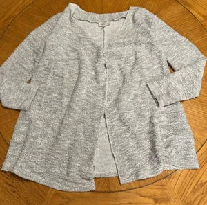 Style & Co Sweater Open-front Cardigan Textured Gray Women’s Size XS - Picture 1 of 7