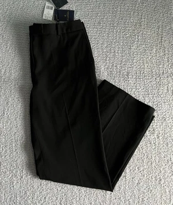 Pantalones de vestir Brooks Brothers para mujer talla 14 negros calce caroline pantalones elásticos Foto 1 de 4