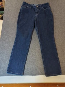 Westport Classic-Fit Straight Leg Jeans Womens Size 10 Stretch Med Blue - Picture 1 of 7