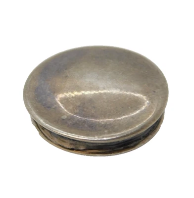 Patch ou caixa de balcão eduardiana de prata esterlina antiga 1909 Birmingham - Imagem 1 de 4