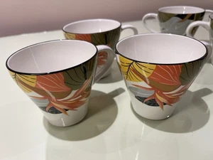 6pc SET SANGO The Larry Laslo Collection Birds Of Paradise MAUI 2001 Cups Mugs - Picture 1 of 10