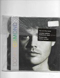 Donny Osmond-I'm In It For Love/Keep Me Hummin' **7 INCH UK VINYL PICTURE DISC** - Foto 1 di 2