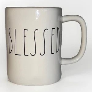 Rae Dunn BLESSED Tasse -- Artisan Collection -- weiß/schwarz - Bild 1 von 9