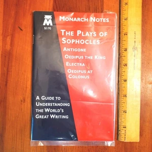 MONARCH NOTES The Plays of Sophocles Antigone Oedipus Rex King Electra BRAND NEW - Imagen 1 de 4