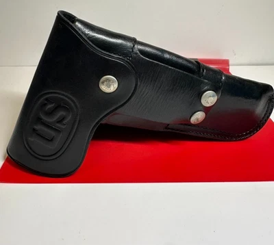 RARE BIANCHI M66 MILITARY FLAP HOLSTER FOR COLT 1911 BROWNING HI-POWER w/ SILVER - Image 1 of 4