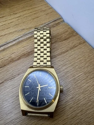 NIXON "The Time Teller" Men's Gold-Tone Watch; Running! - Image 1 of 4