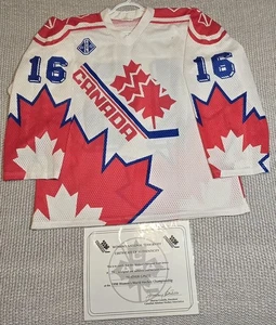 RARE 1990 Team Canada 1st Women's Championship #16 Ginzel Game Worn Jersey+ COA  - Bild 1 von 5