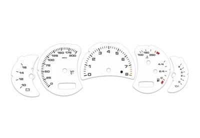 Porsche Carrera 911, 996 White MPH - Speedometer dials from MPH Gauges disk - Image 1 of 4