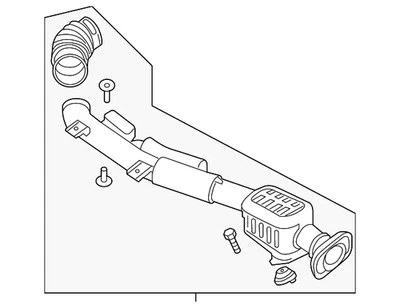 Nissan Frontier 2005-2019 genuino - Conjunto de entrada de aire 16554-EA000 Foto 1 de 2
