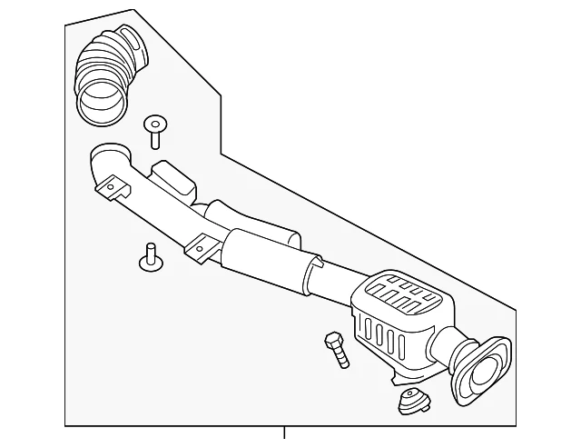Genuine Nissan 2005-2019 Nissan Frontier - Air Inlet Assembly 16554-EA000 - Image 1 of 2