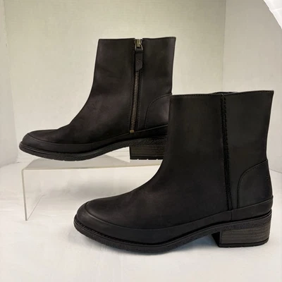 Botas Chelsea Sperry Seaport Storm de cuero impermeables negras para mujer talla 7,5 Foto 1 de 4