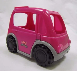 Fisher Price Little People Purple Minivan Van Vehicle Door Opens 2003 Rare - Picture 1 of 4
