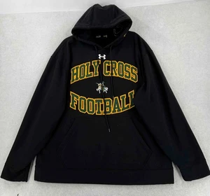 Under Armour Herren Schwarz Fußball Fleece Hoodie Pullover Jacke Outdoor Gr. 2XL - Bild 1 von 10