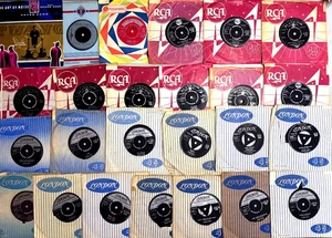 JOB LOT 25 x DUANE EDDY ORIGINAL RELEASE 7" RECORDS (SEE A SIDES BELOW) - Picture 1 of 10