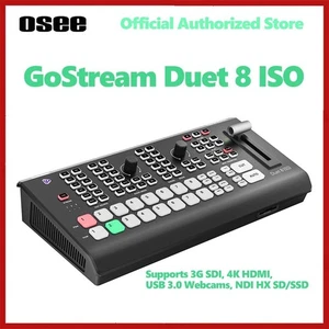 Osee GoStream Duet 8 ISO 4 HDMI SDI Inputs+ 4 Stream Inputs Video Switcher DHL - Picture 1 of 8