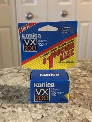 Película a color Konica VX 200 12/35 mm caducada VX200 CADUCADA 05/1997 SELLADA Foto 1 de 4