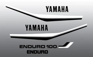 YAMAHA 1981 DT100 DT 100 TANK SIDE COVER EXHAUST DECAL GRAPHIC KIT - Picture 1 of 1