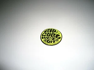 Vintage 1980 Rip Curl Nassanzüge Aufkleber Torquay Vic Australien groß limettengrün - Bild 1 von 4