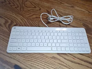 HP Wired Keyboard UK Layout WHITE SK-2028 853236-032 - Picture 1 of 4