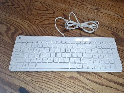 HP Wired Keyboard UK Layout WHITE SK-2028 853236-032 - Image 1 of 4
