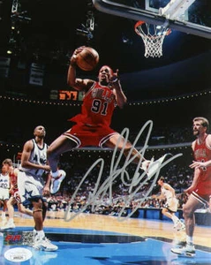 Dennis Rodman Chicago Autographed Photo 8x10 PIA - Picture 1 of 1