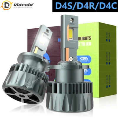2X D4S D4R LED Headlight Bulb Replace HID Xenon Conversion Kit 6000K Super White Foto 1 de 4
