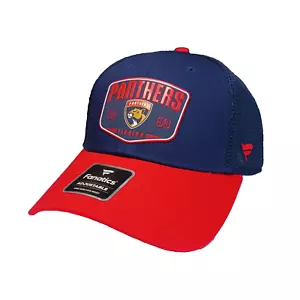 Fanatics Florida Panthers Hat Cap Mens Snapback Adjustable NHL Blue Red OSFM New - Picture 1 of 10