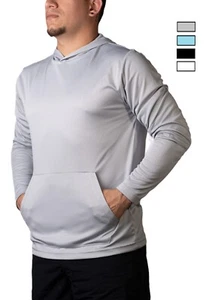 UPF 50+ UV Sun Protection Hoodie Shirt Long Sleeve Fishing Quick Dry Lightweight - Picture 1 of 29