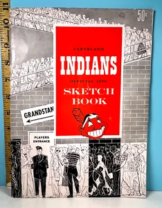 1950 Cleveland Indians Official Sketchbook Yearbook🔥 - Picture 1 of 10