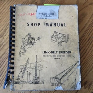 Link-Belt LS-108 CRANE SERVICE SHOP REPAIR MANUAL CRAWLER TRUCK GUIDE BOOK #172 - Picture 1 of 6