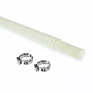 FP Convoluted Fuel Flex Hose & Pex Clamps - Ends ID 8mm & id 8mm / Length 160mm - Picture 1 of 1