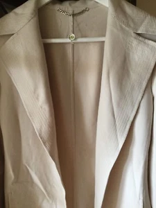 NUEVO Abrigo Polvo de Lana Ligero Agnona $2,990 Beige - EE. UU. 8 - Imagen 1 de 6