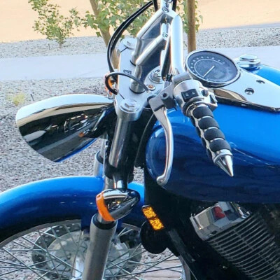 5.75" LED Chrome Bullet Headlight For Harley Breakout Rocker FXS Bobber Softail - Image 1 of 4