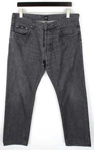 Hugo Boss Oregon Vaqueros Hombre W36/L32 Regular Fit Botón Fly Gris Oscuro - Imagen 1 de 10