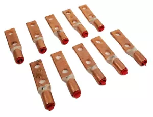 10 BURNDY YGHA282N 2Hole Lug Copper Compression Connector Straight 4/0 AWG NEW - Picture 1 of 7