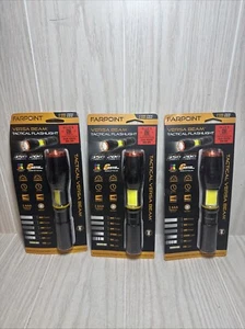 3 Far Point Versa Beam Tactical Flashlight/Coblight 6 Modes Magnetic 350 Lumen - Picture 1 of 8
