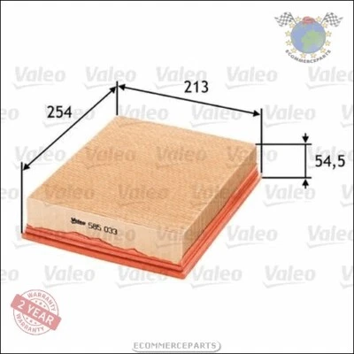 Filtre à air Valeo pour ALPINA ROADSTER B10 AUDI CABRIOLET ALLROAD A6 A4 BITTER - Photo 1/4