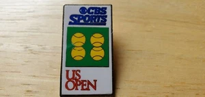 Tennis US Open CBS Sports 1988 Pin Wilander Lendl Graf Sabatini Union Made USA - Picture 1 of 7