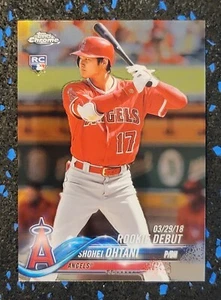 2018 TOPPS CHROME UPDATE SERIES SHOHEI OHTANI ROOKIE DEBUT #HMT32 - Picture 1 of 2